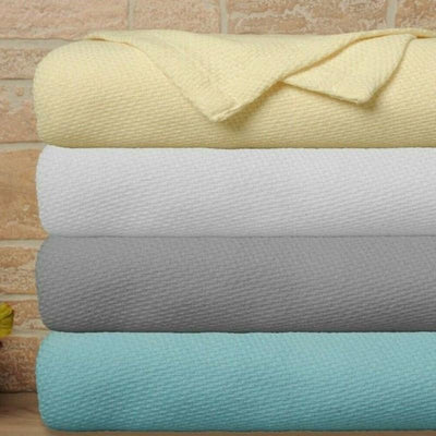 Waffle Weave Cotton Bedspread Blankets