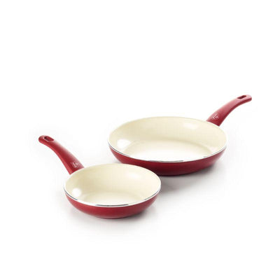 GreenLife Ceramic Non-Stick 7" And 10" 2 Piece Fry Pan Set