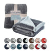 Cozy Tyme Saleem Flannel Reversible Sherpa Throw Blanket