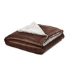 Cozy Tyme Saleem Flannel Reversible Sherpa Throw Blanket