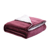 Cozy Tyme Saleem Flannel Reversible Sherpa Throw Blanket