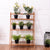 3 Tier Indoor and Outdoor Bamboo Flower Pot Shelf Stand