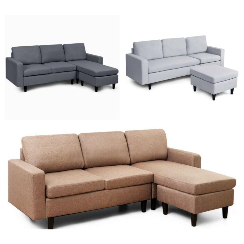 L-Shaped Convertible Sectional with Reversible Chaise