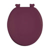 Padded Round Toilet Seat & Cover with Easy-Clean Hinges