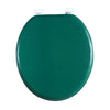 Padded Round Toilet Seat & Cover with Easy-Clean Hinges