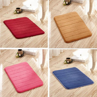 Coral Fleece Non-slip Memory Foam Floor Mat