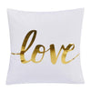 Black White Bronzing Foil Print Decorative Pillows