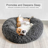 Warm Soft Long Plush Donut Dog Bed