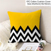 New Style Geometric Yellow Decorative Cushion For Sofa