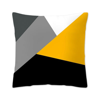 New Style Geometric Yellow Decorative Cushion For Sofa