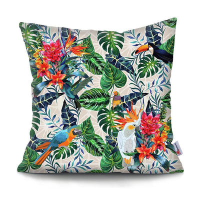 Cactus Monstera, Tropical Leaf pillowcase, Abstract flower, Decorative Pillow