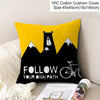 New Style Geometric Yellow Decorative Cushion For Sofa