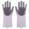 1Pair Dishwashing Silicone Rubber Dish Washing Gloves