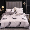 Black and White Marble Reactive Printed Bedding Set