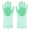 1Pair Dishwashing Silicone Rubber Dish Washing Gloves