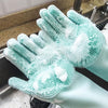 1Pair Dishwashing Silicone Rubber Dish Washing Gloves