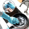 1Pair Dishwashing Silicone Rubber Dish Washing Gloves