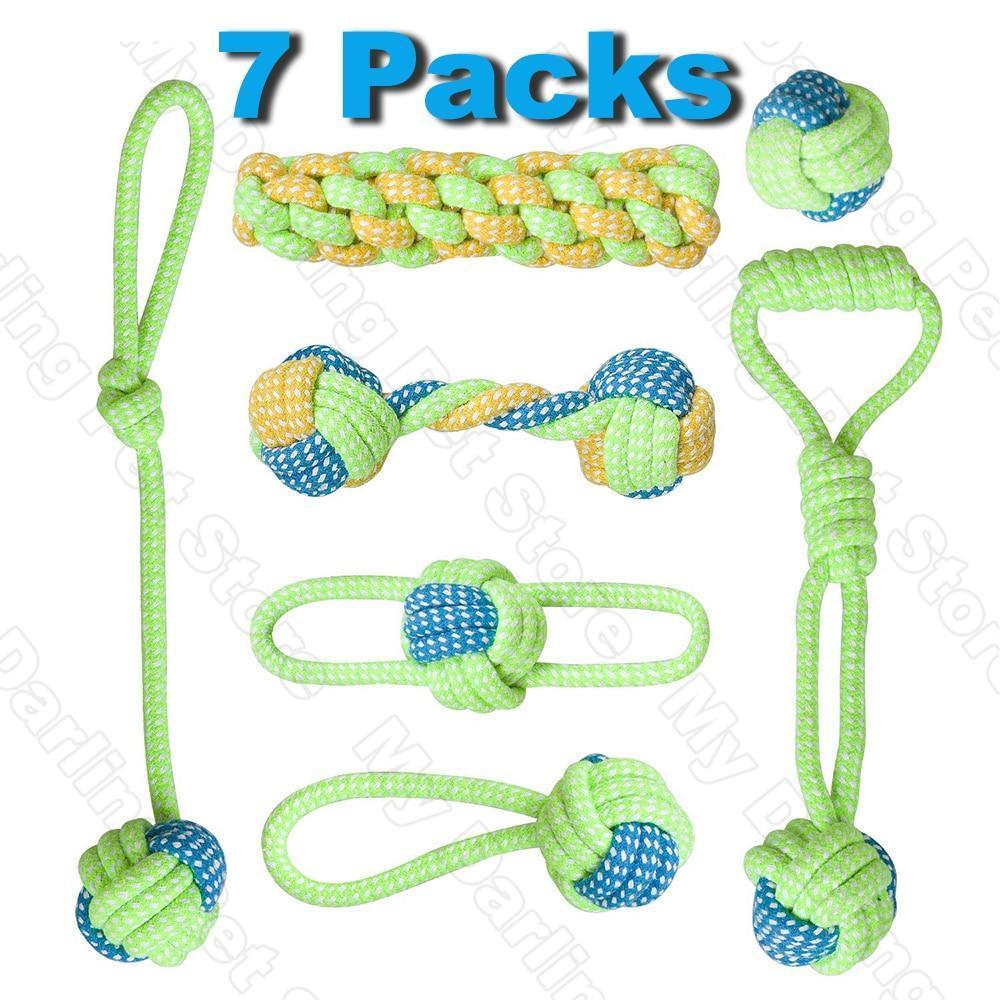 7 Pack Pet Dog Toys for Large or Small Dogs