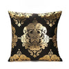 Black White Bronzing Foil Print Decorative Pillows