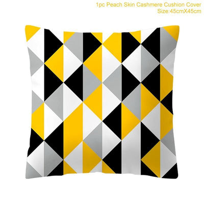 New Style Geometric Yellow Decorative Cushion For Sofa