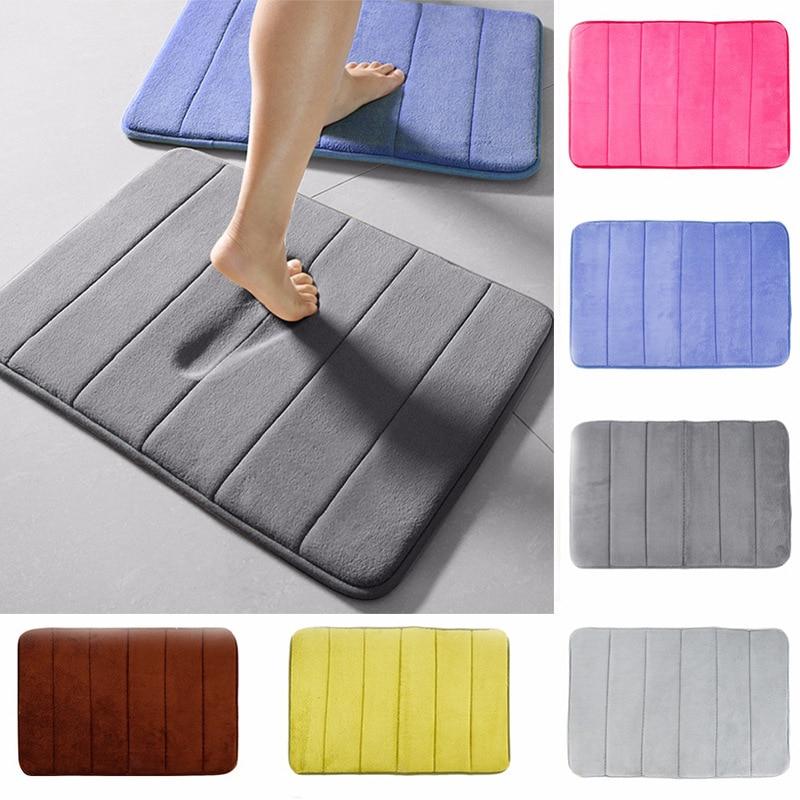 Coral Fleece Non-slip Memory Foam Floor Mat