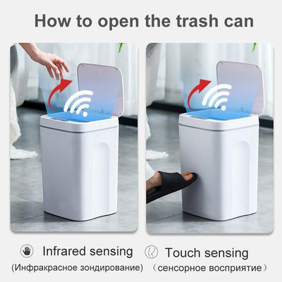 16L Intelligent Trash Can with Automatic Sensor