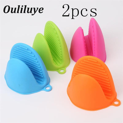 2PCS Multifunction Kitchen Silicone Heat Resistant Gloves