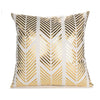 Black White Bronzing Foil Print Decorative Pillows