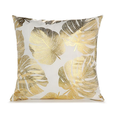 Black White Bronzing Foil Print Decorative Pillows