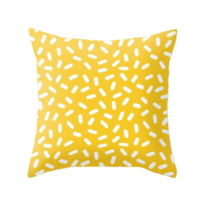 New Style Geometric Yellow Decorative Cushion For Sofa