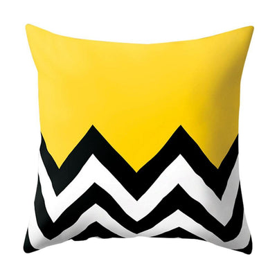 New Style Geometric Yellow Decorative Cushion For Sofa