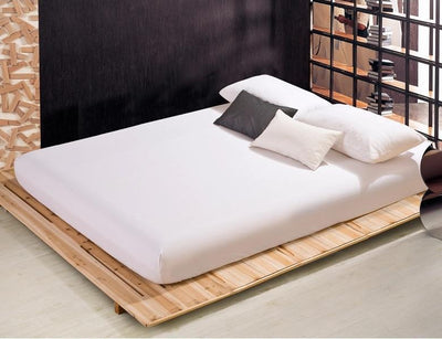 Solid Bed Sheet Mattress Cover