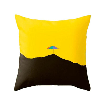 New Style Geometric Yellow Decorative Cushion For Sofa