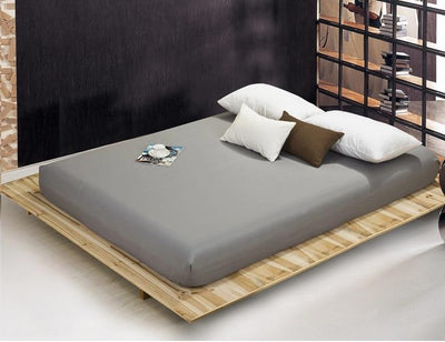 Solid Bed Sheet Mattress Cover