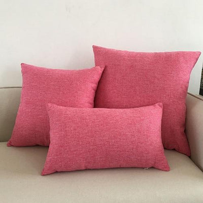 Solid sofa cushion cover