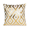 Black White Bronzing Foil Print Decorative Pillows