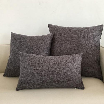 Solid sofa cushion cover