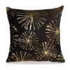 Black White Bronzing Foil Print Decorative Pillows