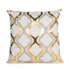 Black White Bronzing Foil Print Decorative Pillows