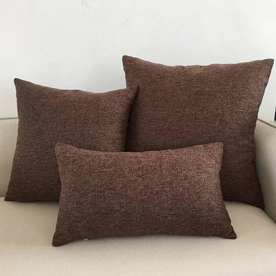 Solid sofa cushion cover