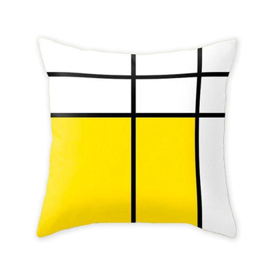 New Style Geometric Yellow Decorative Cushion For Sofa