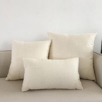 Solid sofa cushion cover