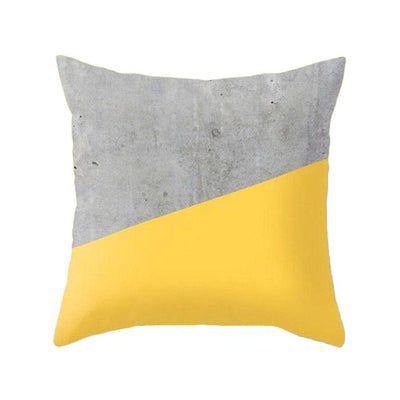 New Style Geometric Yellow Decorative Cushion For Sofa