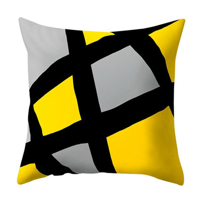 New Style Geometric Yellow Decorative Cushion For Sofa