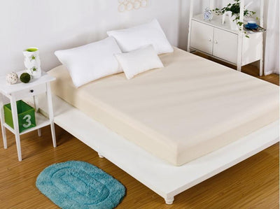 Solid Bed Sheet Mattress Cover