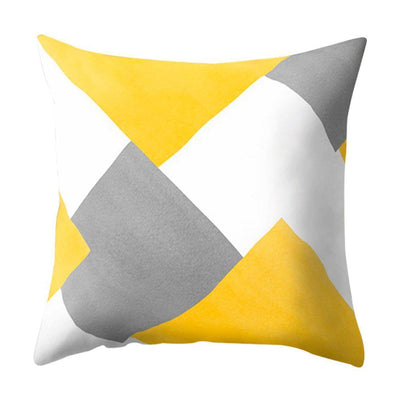 New Style Geometric Yellow Decorative Cushion For Sofa