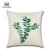 New Green Leaf Print Cushion Set