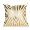 Black White Bronzing Foil Print Decorative Pillows