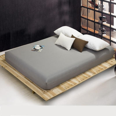 Solid Bed Sheet Mattress Cover