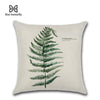 New Green Leaf Print Cushion Set